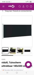 Windscherm Zwart 180x500, Tuin en Terras, Tuinschermen, Ophalen, 200 cm of meer, 150 tot 200 cm, Nieuw