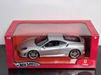 Ferrari F430 V8 Coupe  grijs Hot Wheels 1/18, Ophalen of Verzenden, Zo goed als nieuw, Auto, Hot Wheels