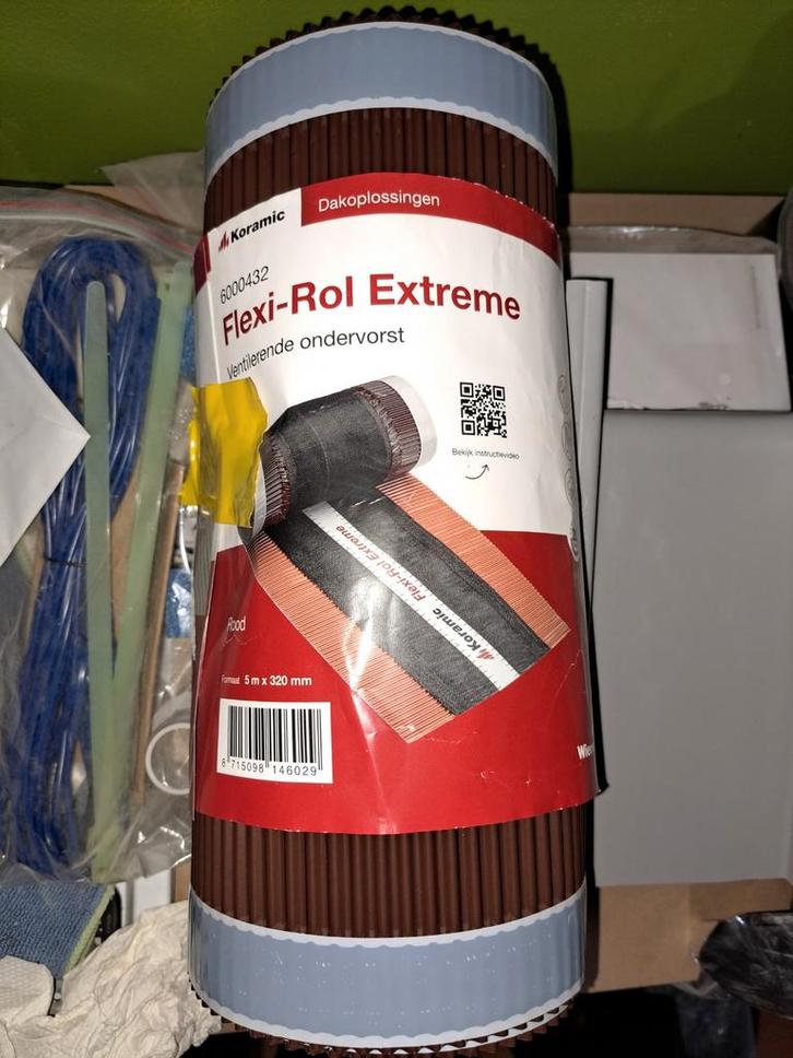 Flexi-Rol Extreme Ondervorst - Dakpannen - Rood, Doe-het-zelf en Verbouw, Dakpannen en Dakbedekking, Nieuw, Overige typen, Overige materialen