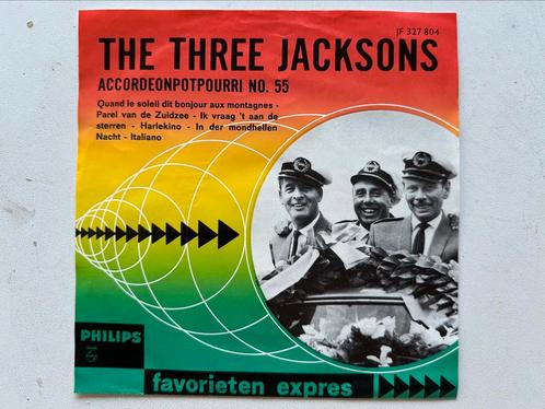 The Three Jacksons - Accordeonpotpourri No. 55, Cd's en Dvd's, Vinyl Singles, Zo goed als nieuw, Single, Pop, 7 inch, Ophalen of Verzenden