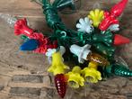 Vintage Kerstverlichting - Bloemen 16 lampjes, Ophalen of Verzenden, Gebruikt, Versiering, Kerst of Sinterklaas