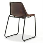 6 Lederen Eetkamerstoelen Bali - Bruin, Huis en Inrichting, Stoelen, Ophalen, Gebruikt, Bruin, Vijf, Zes of meer stoelen