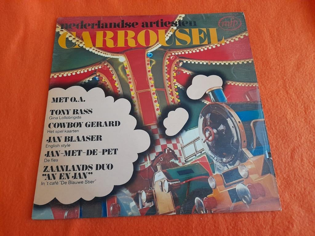 Nederlandse Artiesten Carrousel - Piraten verzamel LP, Cd's en Dvd's, Ophalen of Verzenden, Gebruikt, 12 inch, Levenslied of Smartlap