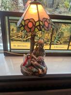 Italiaanse Capodimonte Tiffany tafellamp vintage, Ophalen of Verzenden