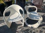 Casala Stoelen - Jaren 70 - Glasvezel, vintage, Space Age, Overige materialen, Gebruikt, Drie, Wit