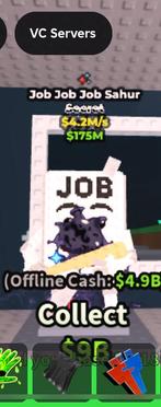 Job job job sahur 4.2M per sec 5€ of traden, Spelcomputers en Games, Games | Atari, 1 speler, Ophalen of Verzenden, Zo goed als nieuw