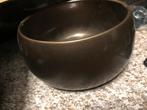 Brons kleurige bloempotten, Tuin en Terras, Rond, Ophalen of Verzenden, Zo goed als nieuw, Aardewerk