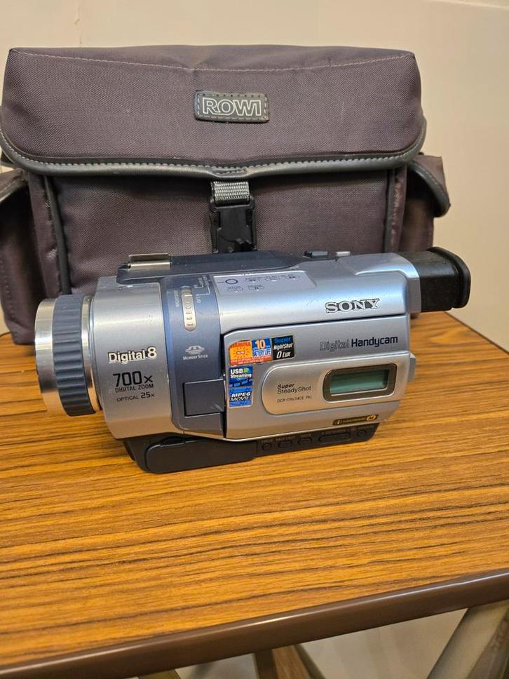 Sony dcr-trv340e digital 8 digitaal 8 video 8 hi8, Audio, Tv en Foto, Videocamera's Digitaal, Mini dv, Sony, 20x of meer, Ophalen of Verzenden