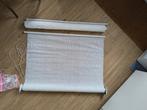 Twee witte rolgordijnen voor buiten, Tuin en Terras, Zonneschermen, Ophalen, Gebruikt, Overige typen, Minder dan 250 cm