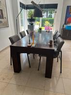 Grote Houten Eettafel, Huis en Inrichting, Tafels | Eettafels, Ophalen, Gebruikt, 100 tot 150 cm, Eikenhout