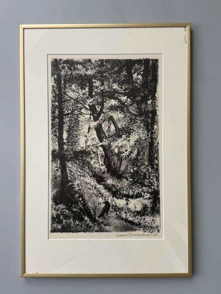 AART van DOBBENBURGH / DE RAAF / tekening / etching / print, Antiek en Kunst, Kunst | Tekeningen en Foto's, Ophalen