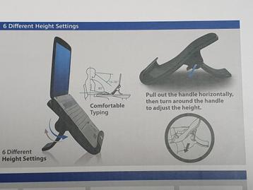Ergonomische laptopstandaard met USB beschikbaar voor biedingen