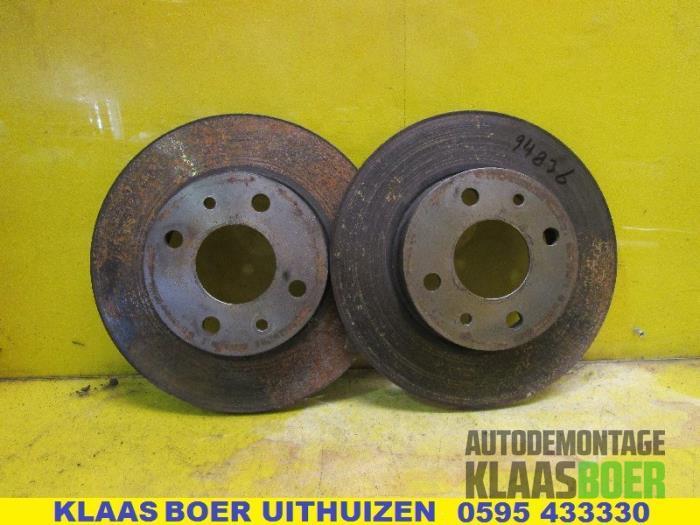 Remschijf voor van een Fiat Seicento, Auto-onderdelen, Remmen en Aandrijving, Fiat, Gebruikt, 6 maanden garantie, 12 maanden garantie