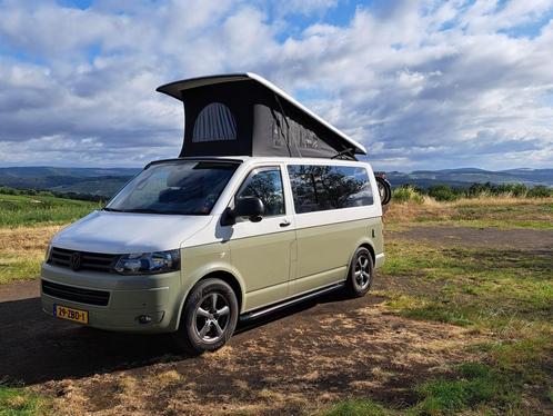 Complete matgroen-witte VW buscamper T5 automaat dec. 2012, Auto's, Volkswagen, Particulier, Transporter, ABS, Achteruitrijcamera