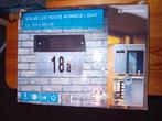 Nieuwe Solar LED Huisnummer Verlichting 18A, Ophalen of Verzenden