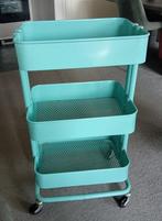ROSKÖG TROLLEY MINTGROEN IKEA, Huis en Inrichting, Ophalen, Gebruikt, Overige typen, 50 tot 100 cm