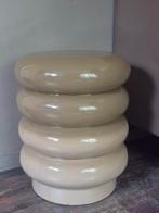 Bijzettafel zuil tafeltje mirogi light & Living bruin beige, Huis en Inrichting, Woonaccessoires | Zuilen en Pilaren, Ophalen