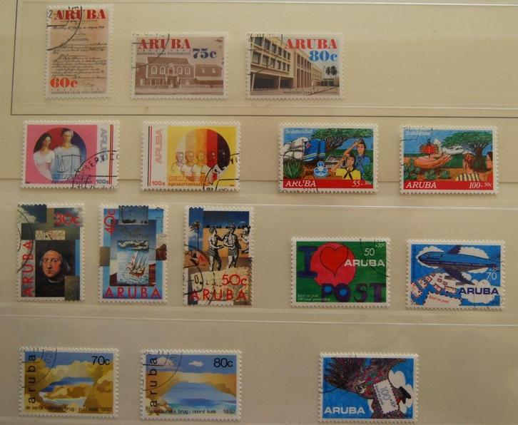 Aruba 103 t/m 117, zegels uit jaargang 1992., Postzegels en Munten, Postzegels | Nederlandse Antillen en Aruba, Gestempeld, Ophalen of Verzenden