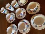Boerenbont kopjes (8) en schotels (7) en 3 melkbekers, Huis en Inrichting, Keuken | Servies, Ophalen of Verzenden, Zo goed als nieuw