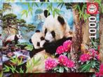 Puzzel 1000 stukjes: Panda's, Ophalen of Verzenden, 500 t/m 1500 stukjes, Gebruikt, Legpuzzel