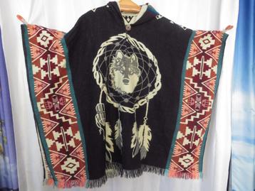 unisex alpaca poncho wolf veren capuchon uit Ecuador beschikbaar voor biedingen