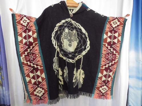 unisex alpaca poncho wolf veren capuchon uit Ecuador, Kleding | Dames, Truien en Vesten, Gedragen, Grijs, Ophalen of Verzenden
