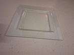 glazen schaal 30,5 x 30,5, Schaal, Vierkant, Ophalen of Verzenden, Glas
