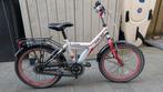 Popal Funjet kinderfiets, wit met rood, verstelbaar zadel, Ophalen, Gebruikt, 20 inch of meer, Popal funjet