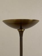 Vloerlamp brons met dimmer, Ophalen, Zo goed als nieuw, Glas, Klassiek, rustiek, landelijk