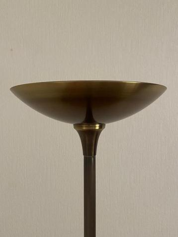 Vloerlamp brons met dimmer beschikbaar voor biedingen