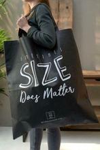 Riviera Maison Grote Tas Somtimes Size Does Matter Nieuw, Verzenden, Nieuw, Zwart, Shopper