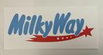 Milky way wit    reclamebord  (lichtbakplaat) 35 x16 cm    K, Verzamelen, Verzenden, Zo goed als nieuw, Reclamebord