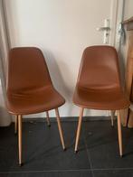 Twee bruine JYSK stoelen, Ophalen, Gebruikt, Twee, Bruin