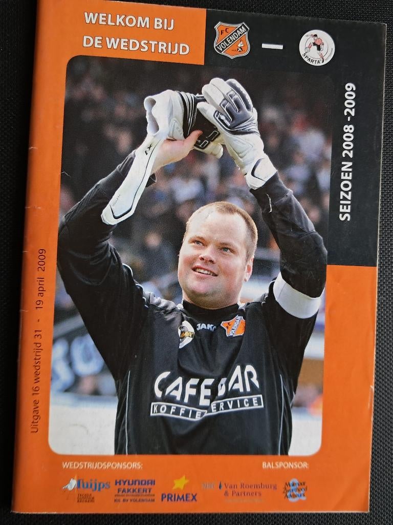 FC Volendam - Sparta  2008/2009, Ophalen of Verzenden, Zo goed als nieuw, Overige binnenlandse clubs, Boek of Tijdschrift