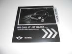 leaflet Mini Jet Black  2012, Ophalen of Verzenden, Zo goed als nieuw, Overige merken