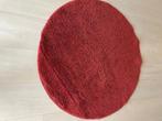 Donkerrood hoogpolig rond vloerkleed, niet gebruikt, Ophalen, 100 tot 150 cm, Rond, 200 cm of meer
