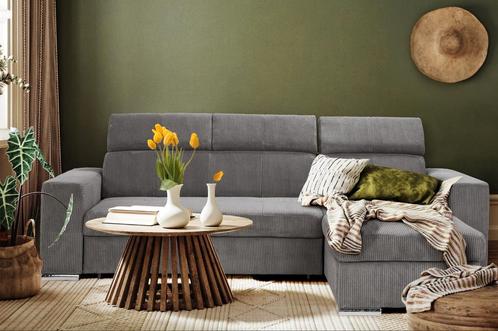 Nieuwe trendy hoekbank met bed en opberg diverse kleuren, Huis en Inrichting, Banken | Bankstellen, Nieuw, Vierpersoons of meer