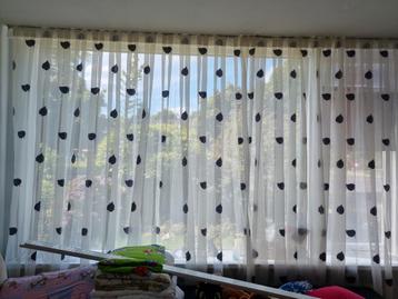 Gordijnen met grijze blaadjes luxe  beschikbaar voor biedingen