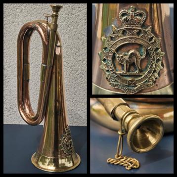 Ontario regiment Canada,  koperen trompet of bazuin.   beschikbaar voor biedingen