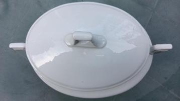 Vintage soep terrine wit porselein WOESTIJNROOS beschikbaar voor biedingen