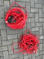 3 x stroom kabels rood, Ophalen of Verzenden, Zo goed als nieuw