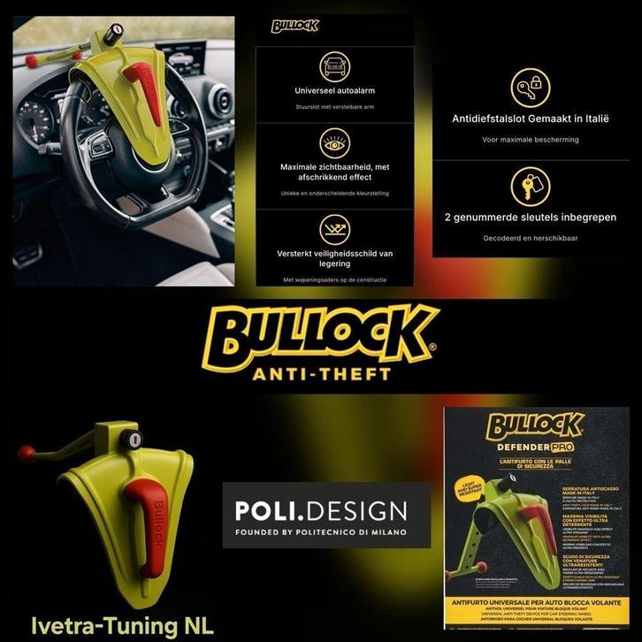 Stuurslot Auto | Voorkom Diefstal Van Uw Auto / Airbag, Auto diversen, Anti-diefstal, Nieuw, Ophalen of Verzenden