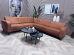 ZGAN Kapenga Hoekbank Cognac - 290 x 260, Huis en Inrichting, Banken | Bankstellen, Ophalen, 250 tot 300 cm, -, -