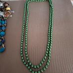 Groene kralen ketting, Ophalen of Verzenden, Nieuw, Groen, Overige materialen