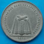 Broodpenning 1861 "Hervormde Diakonie te Amsterdam" UNC, Postzegels en Munten, Verzenden, Overige materialen, Nederland