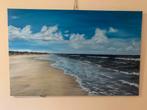 Nieuw olieverfschilderij - Strandgezicht - 115x75cm, Antiek en Kunst, Ophalen of Verzenden