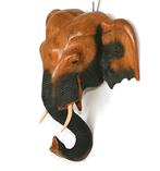 Olifanten Kop Muurdecoratie Uit hout gesneden, Ophalen of Verzenden
