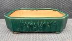 Bonsai schaal groen gedecoreerd Chinees 40,6x28,9x11,5, Tuin en Terras, Bloempotten, 25 tot 40 cm, Ophalen of Verzenden, Zo goed als nieuw