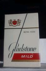 Oude, origineel verpakte GLADSTONE MILD '81 sigaretten, Ophalen of Verzenden, Nieuw, Tabaksdoos of Verpakking