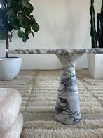 Geweldige massief marmeren side table / console op 1 voet, Ophalen of Verzenden